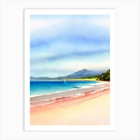 Palm Cove Beach, Australia Watercolour Art Print