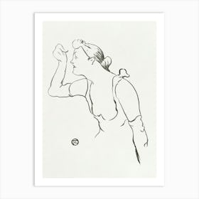 Portret Van Zangeres Paula Brebion (1893), Henri de Toulouse-Lautrec Art Print