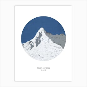 Mount Aspiring New Zealand Mountain Art Print