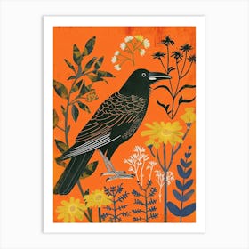 Spring Birds Crow 2 Art Print