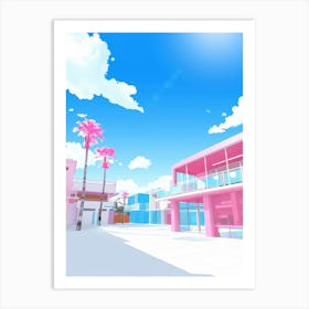 Pink City Art Print