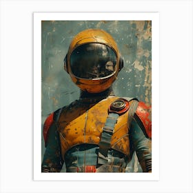 Beautiful Retro Astronaut 2 Art Print