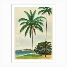 Terrigal Beach Australia Vintage Art Print