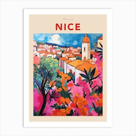 Nice France 4 Fauvist Travel Poster Art Print