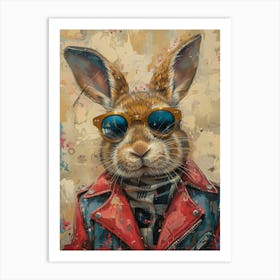 Rabbit In Sunglasses 1 Art Print