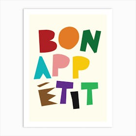 Bon Appetit Multi Art Print