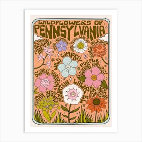 Pennsylvania Wildflowers Art Print