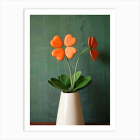 Heart Shaped Flowers Art Print