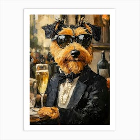 Airedale Whimsy 23 Art Print