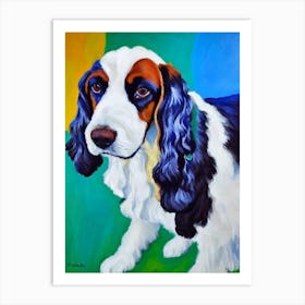 Cocker Spaniel Fauvist Style Dog Art Print