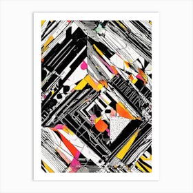 Abstract Geometric Pattern 2 Art Print