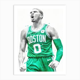 Jayson Tatum Boston Celtics Art Print