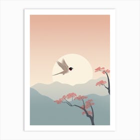 Minimalist Barn Swallow 1 Illustration Art Print