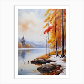 Autumn Lake1. Art Print