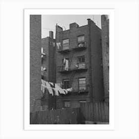 Apartment Houses As Viewed Through Vacant Lot, In The Vicinity Of 139th Street Just East Of St, Anne S Avenue, Bronx Art Print