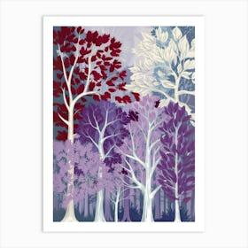 Trees In The Forest Art Print