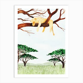 Kenya Watercolor Art Print