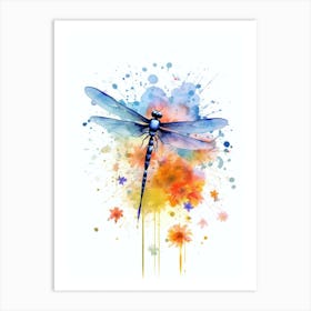 Sunset Dragonfly 5 Art Print