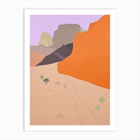 Thar Desert   Asia (India And Pakistan), Contemporary Abstract Illustration 4 Art Print