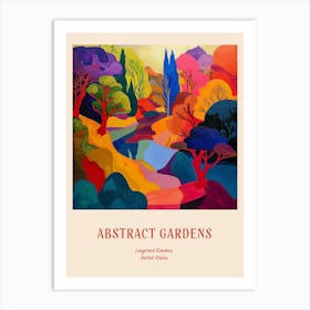 Colourful Gardens Longwood Gardens Usa 1 Red Poster Art Print