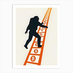 Bitcoin Ladder Art Print