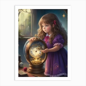 Dreamshaper V6 Magic Big Girl The Gift Of Time 0 Art Print