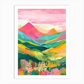 Peru Rainbow Mountain Travel Italy Housewarming Painting Art Print