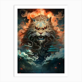 Lion In The Sky Art Print