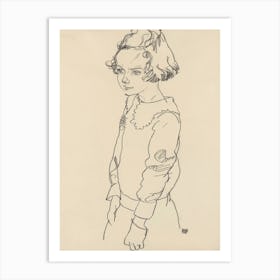 Portrait Of Maria Steiner, Egon Schiele Art Print