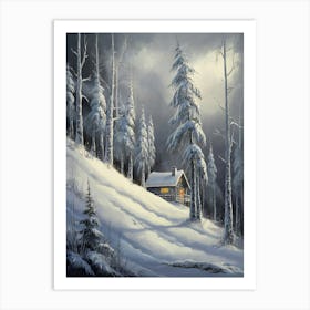 Cabin In The Woods 3 Art Print