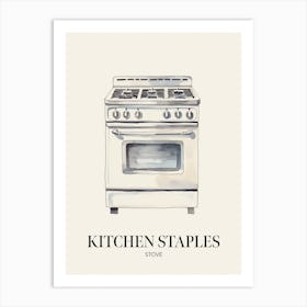 Kitchen Staples Stove 1 Art Print