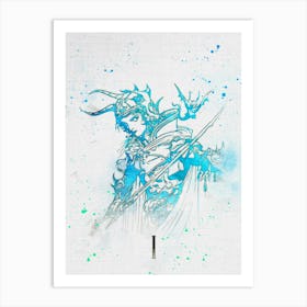 Final Fantasy Watercolor 6 Art Print