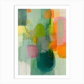 Green Orb Abstractions 3 Art Print