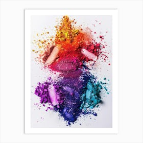 Colorful Makeup 1 Art Print