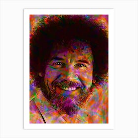 Bob Ross Colorful Art Print