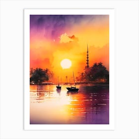 Cebu, Philippines Sunset Art Print