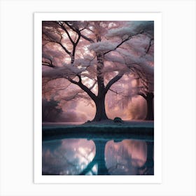 Pink Trees In Infrared Print Art Print