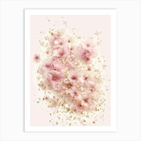 Pink Flowers 14 Art Print