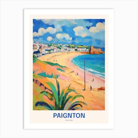 Paignton England 6 Uk Travel Poster Art Print