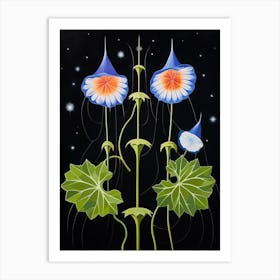 Canterbury Bells 3 Hilma Af Klint Inspired Flower Illustration Art Print