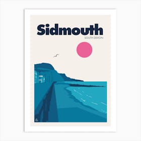 Sidmouth, South Devon Art Print