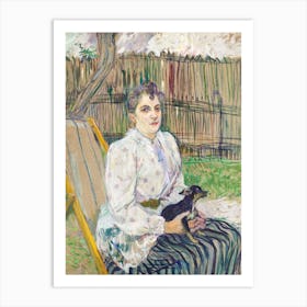 Lady With A Dog (1891) 1, Henri de Toulouse-Lautrec Art Print