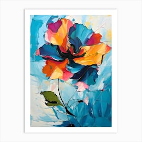 Abstract Flower Painting 23 Art Print