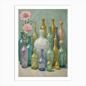 Glass Bottle Collection Art Print