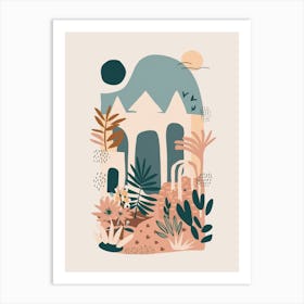 House In The Desert Art Print