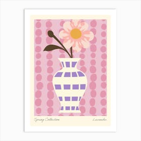Spring Collection Lavender Flower Vase 3 Art Print