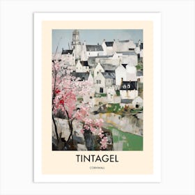 Tintagel (Cornwall) Painting 1 Travel Poster Art Print