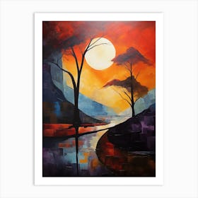 Abstract Minimalist Landscape 2 Art Print