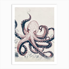 Linework Octopus Illustration Art Print