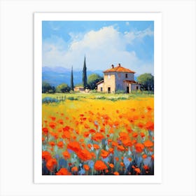 Poppies In The Field 11 Art Print